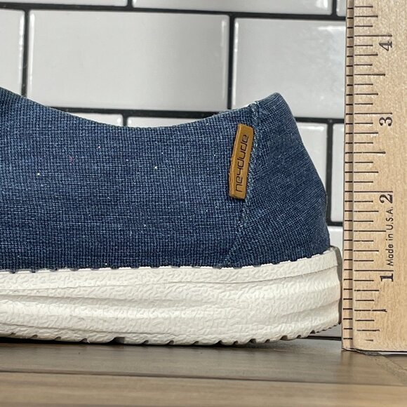 Hey Dude Wendy Womens Size 6 Shoes Sparkling Denim Blue Moc Toe Comfort Slip On - Picture 10 of 13